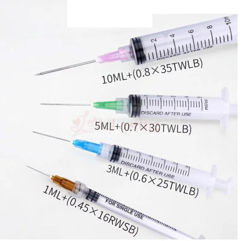 20PCS Plastic Luer Lock Syringes – 1ML/5ML/10ML Disposable Sampler Injectors for Perfume, Rinse & Measurement