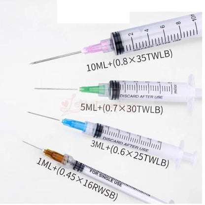 20PCS Plastic Luer Lock Syringes – 1ML/5ML/10ML Disposable Sampler Injectors for Perfume, Rinse & Measurement