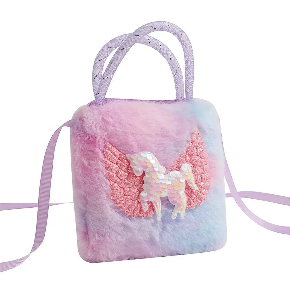 Cute Unicorn Handbag for Girls - Sweet Kids Crossbody Shoulder Bag, Small Purse & Birthday Gift