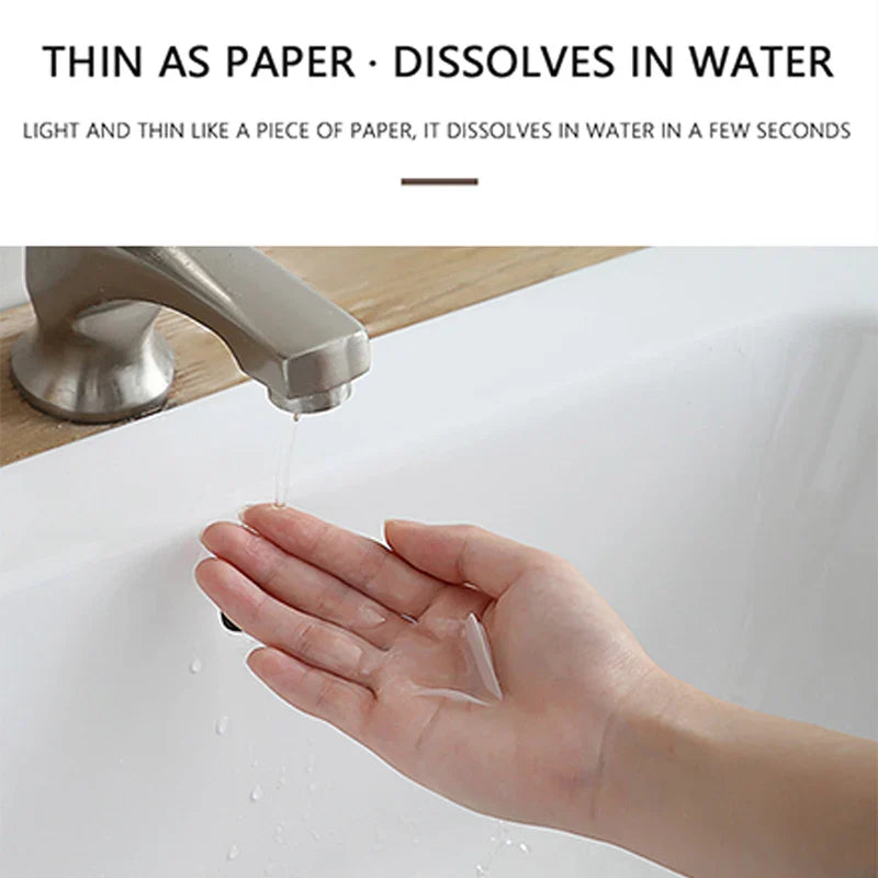 Portable Mini Paper Soap Sheets - Travel Soap Paper for Hand Washing, Disposable Box Soap, Ideal for Camping and Hiking