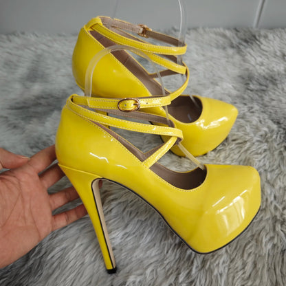 Women’s Platform Stiletto Pumps – Sexy Slingback High Heels for Party, Wedding & Banquet