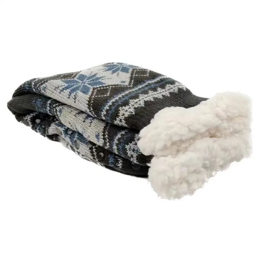 Men's Fluffy Winter Socks – Warm Thermal Non-Slip Fuzzy Socks, Soft Plush Thickened Indoor Socks, Cozy Gifts 2023