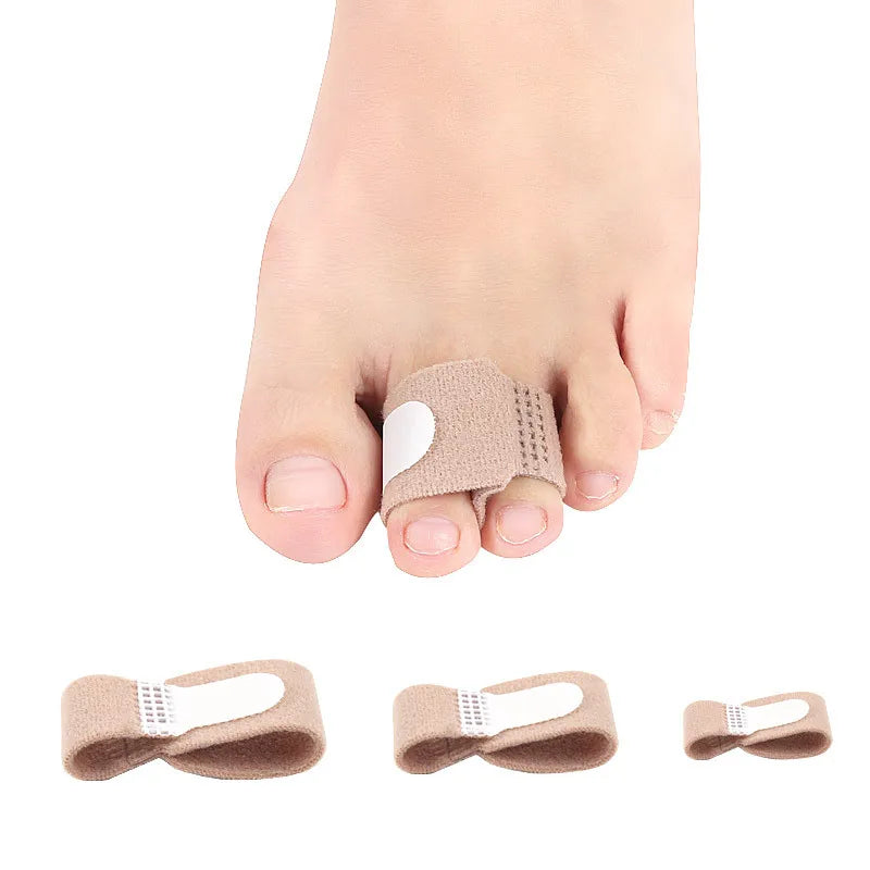 Toe & Finger Straightener Tape – Hammer Toe, Hallux Valgus Corrector Bandage with Separator Splint Wraps, Foot Care Supply
