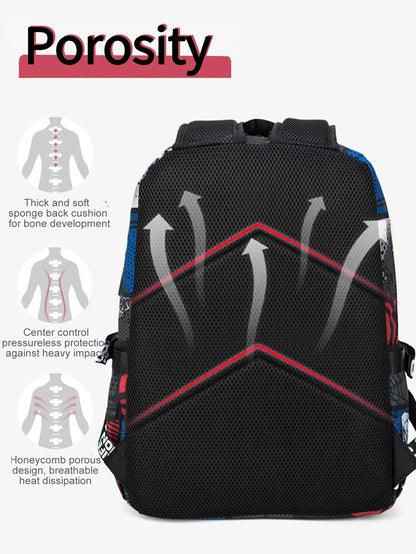 Anti-Theft Waterproof Backpack — Unisex Fabric Rucksack Travel Bag for School & Students