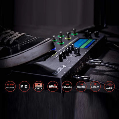 MOOER PE100 Portable Guitar Multi-Effects Processor – 39 Effects, 40 Drum Patterns & 10 Tempo Options