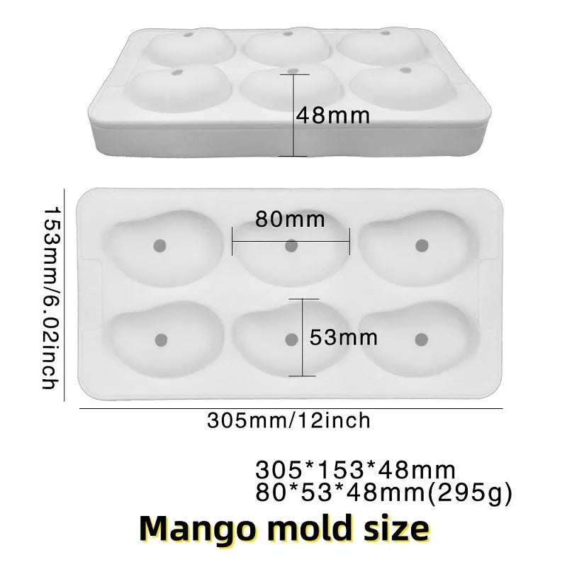 3D Fruit Shape Silicone Cake Mold — French Dessert Baking Tools for Brownies, Mousse & Pastry Decoration