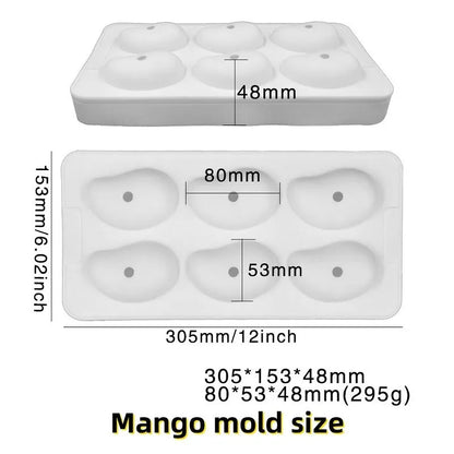 3D Fruit Shape Silicone Cake Mold — French Dessert Baking Tools for Brownies, Mousse & Pastry Decoration
