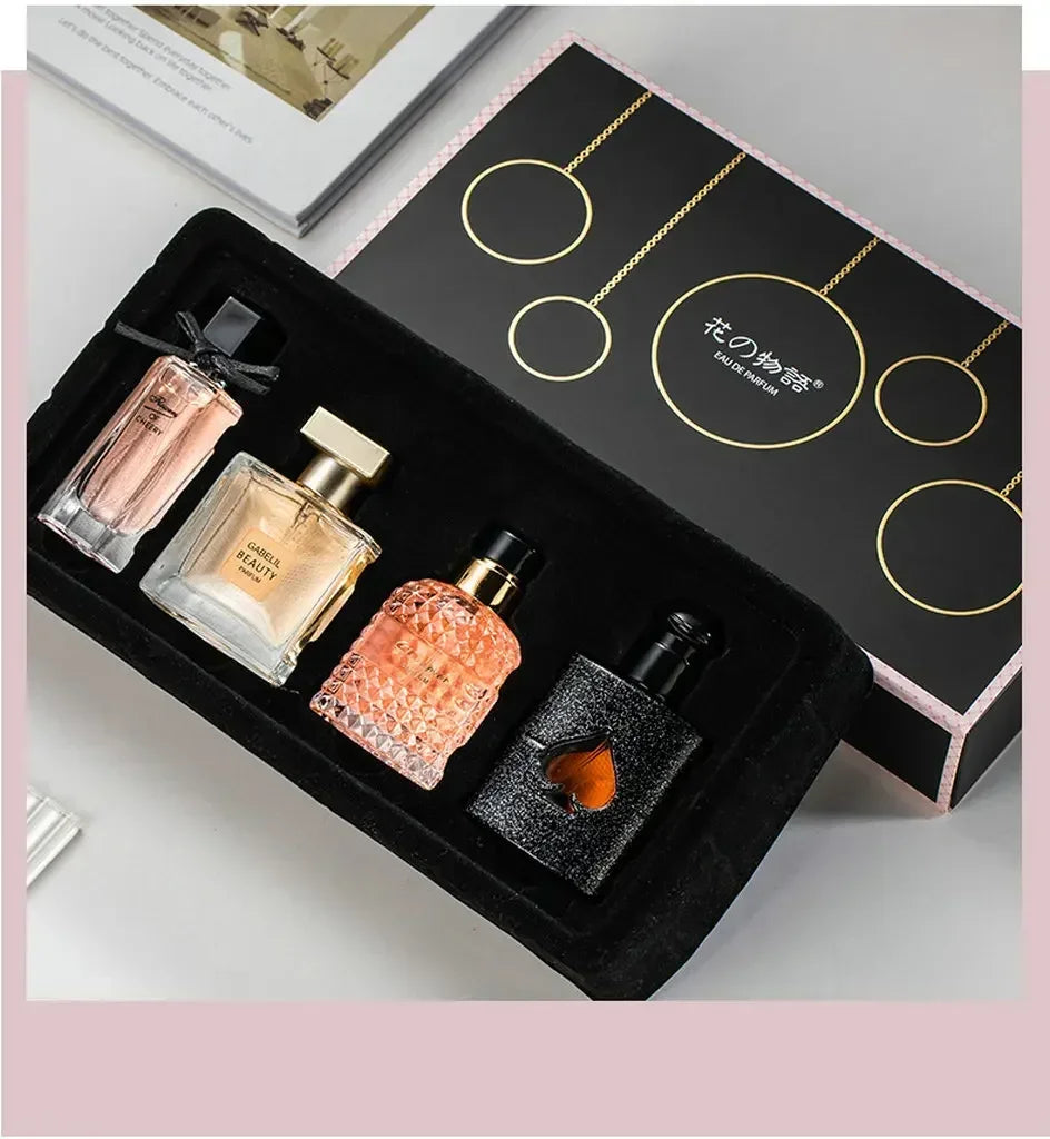 Original Women’s Perfume Set – 105ml Eau de Parfum 4-Piece Gift Box with Fresh Floral & Plant Fragrance