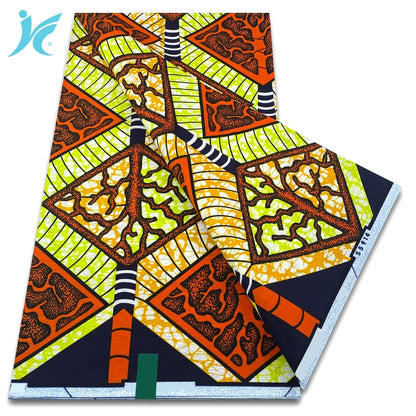 African Real Wax Print Fabric - 100% Cotton Ankara Sewing Material Wholesale Quality