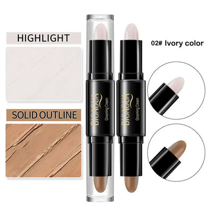 Professional Makeup Base Foundation Cream – Full-Coverage Concealer & Contouring Bronzer for Women