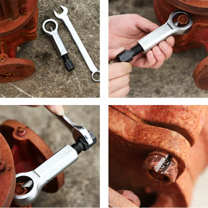 9-27mm Screw Removal Tool - Professional Steel Nut Splitter Kit, Separator & Breaker for Rusty Nuts, Durable Manual Hand Tool