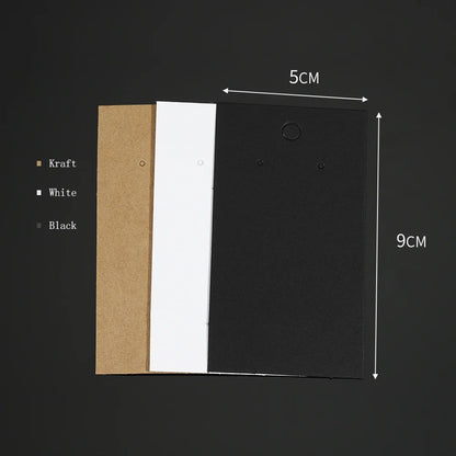 50 Sets Earring & Necklace Display Cards with Self-Seal Kraft Paper Bags – DIY Jewelry Packaging