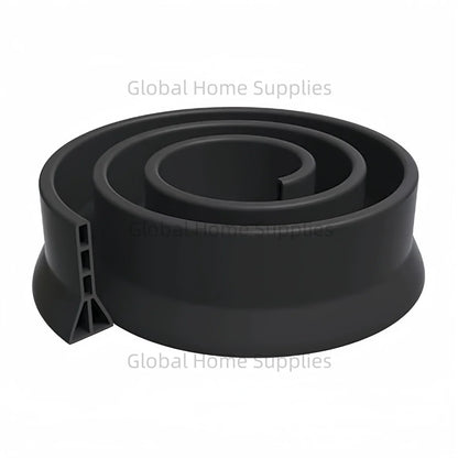 Upgraded 4” / 10cm Collapsible Shower Threshold Water Dam – Bathroom Barrier for Dry & Wet Separation