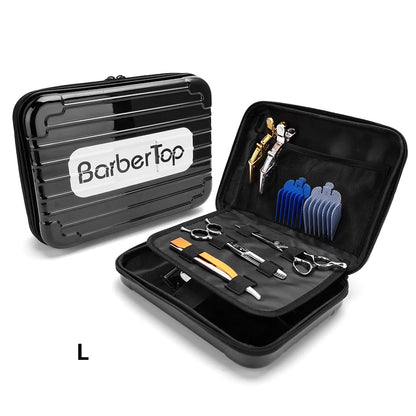 BARBERTOP Waterproof Tools Storage Bag – Hair Clipper, Scissors, Shaving Kits & Haircut Accessories Organizer Box