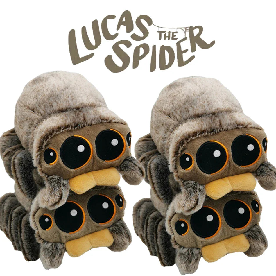 Black Spider Plush Toy — Soft Stuffed Animal Pillow, Little Lucas Anime Game Room Decor & Kids Gift