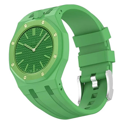 PC Watch Case & Silicone Strap - Wristwatch Modification Accessories for Swatch & AP Royal Oak Style Watches