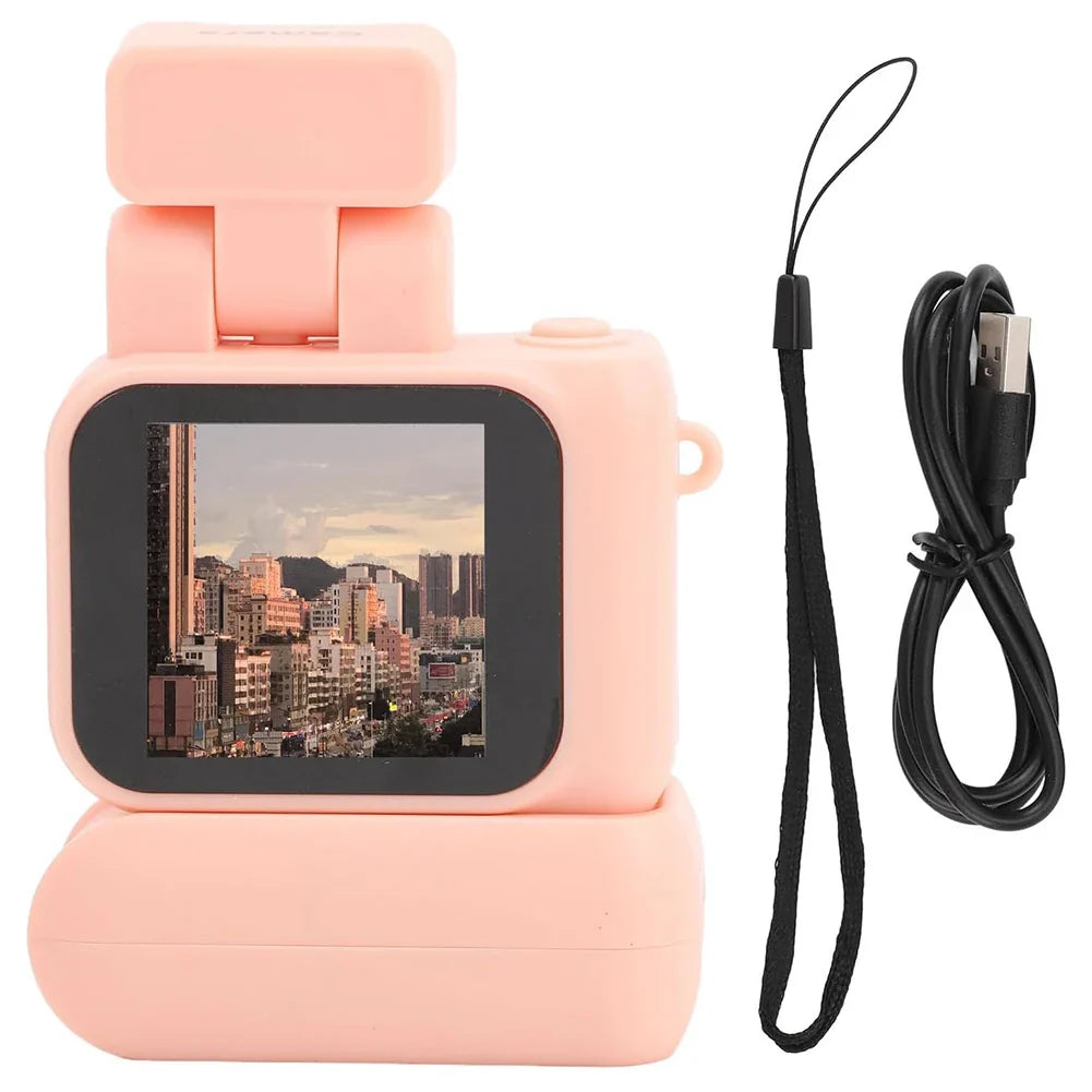 Y4000 Mini HD 1080p Camera – Portable Retro Digital Video Recorder with Screen, Flash Light & Battery Dock