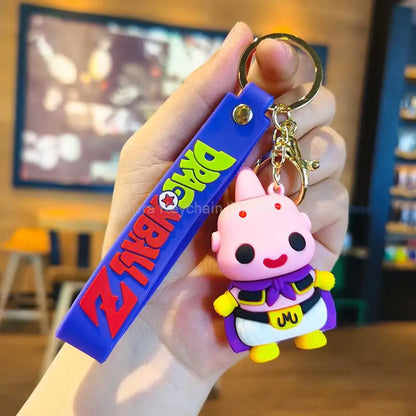Kawaii Dragon Ball Z Keychain – Super Saiyan Goku, Bulma, Broly, Piccolo & Majin Buu Car Pendant Toy Gift