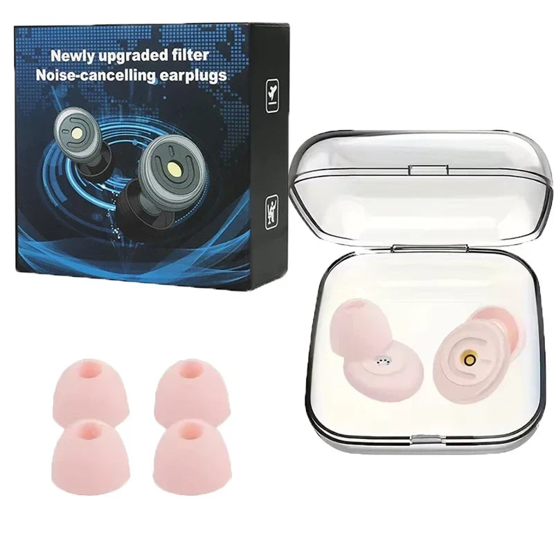 Reusable Silicone Ear Plugs - Noise Reduction, Swimming & Sleeping Ear Protection Set