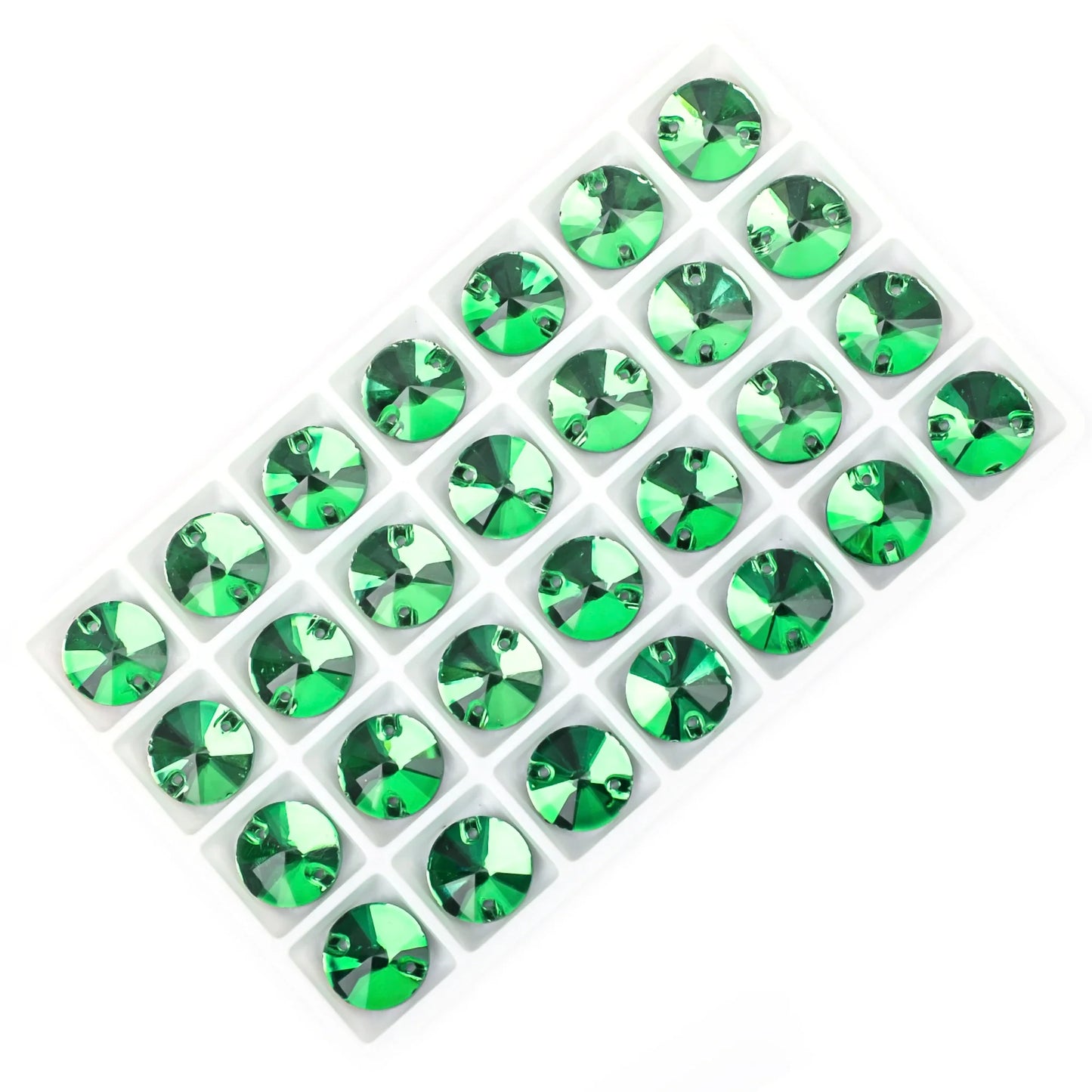 Crystal Rhinestone Flatback Beads - AB Round Shell Gems for DIY Crafts, Clothing & Wedding Decoration