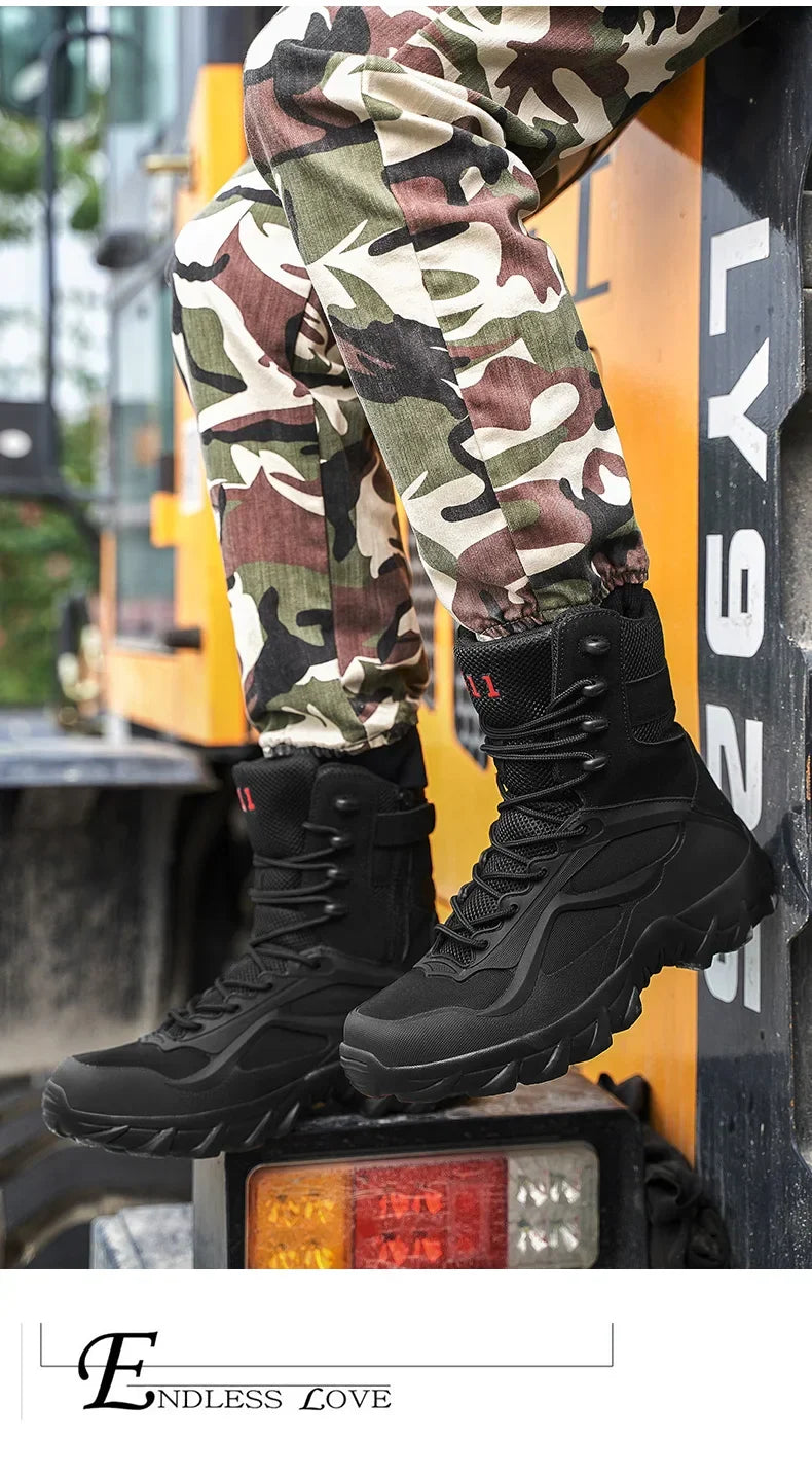 Men's Tactical Boots - Lightweight Autumn Special Forces Field Boots, Non-Slip Outdoor Shoes for Men (Zapatillas Hombre)