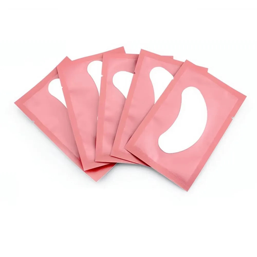 100 Pairs Eyelash Extension Eye Patches — Under-Eyelash Stickers for Lash Extensions and Eyelid Building Supplies