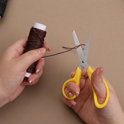 KRABALL Hand Bookbinding Tools Kit — 33/41/49pcs DIY Craft Supplies with Paper Awl, Steel Curved Needles, Ruler & Wax Thread