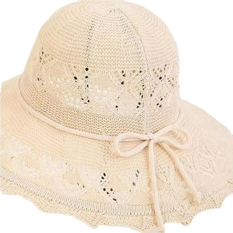 Children’s Summer Foldable Sun Hat – Korean Style Large Brim Hat with Sun Protection for Vacation and Outdoor Use