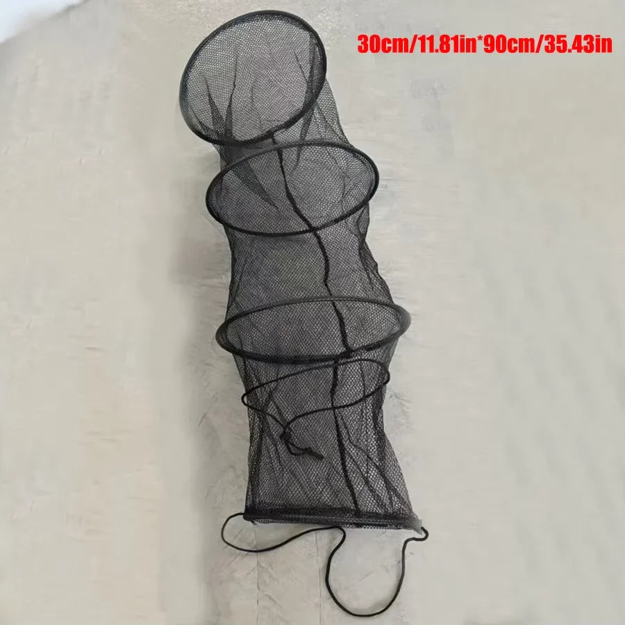 Large Capacity Foldable Fishing Net with Ropes – Portable Easy-Carry Fish Holder