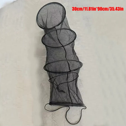 Large Capacity Foldable Fishing Net with Ropes – Portable Easy-Carry Fish Holder
