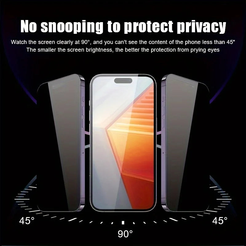 Anti-Spy Privacy Tempered Glass Screen Protector for Samsung Galaxy A Series - HD Security Film with Scratch Protection