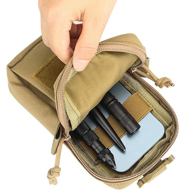 MOLLE Tactical Waist Bag – Outdoor EDC Pouch for Phone, Sports & Hunting Accessories