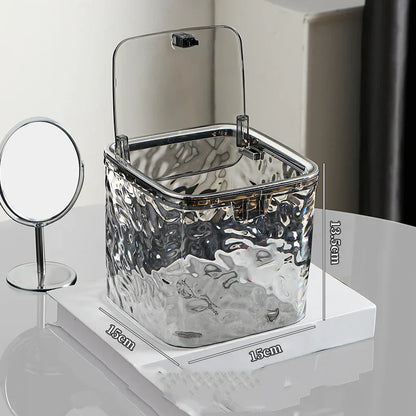 Acrylic Hair Accessories Organizer — Clear Storage Box for Hair Ties, Headbands, and Laundry Pods, Desktop Organizer