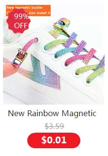 No-Tie 8MM Flat Elastic Shoelaces – Quick Sneakers Laces for Kids & Adults, Shoe Accessories