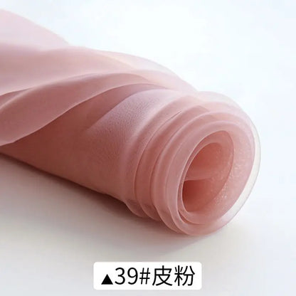 Sheer Organza Fabric Roll - Wedding Party Decoration Material for Romantic Events & Birthday Decor