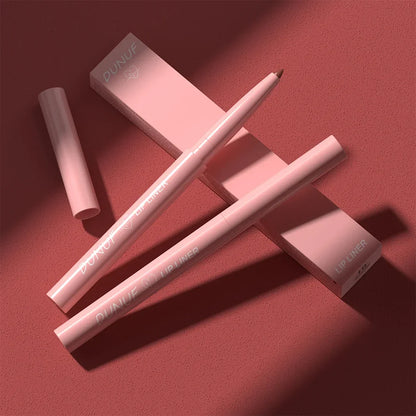 Matte Red Brown Lip Liner Pencil – Waterproof Slim Lip Contour Pen with Tapered Nib Long-Lasting Lip Stain