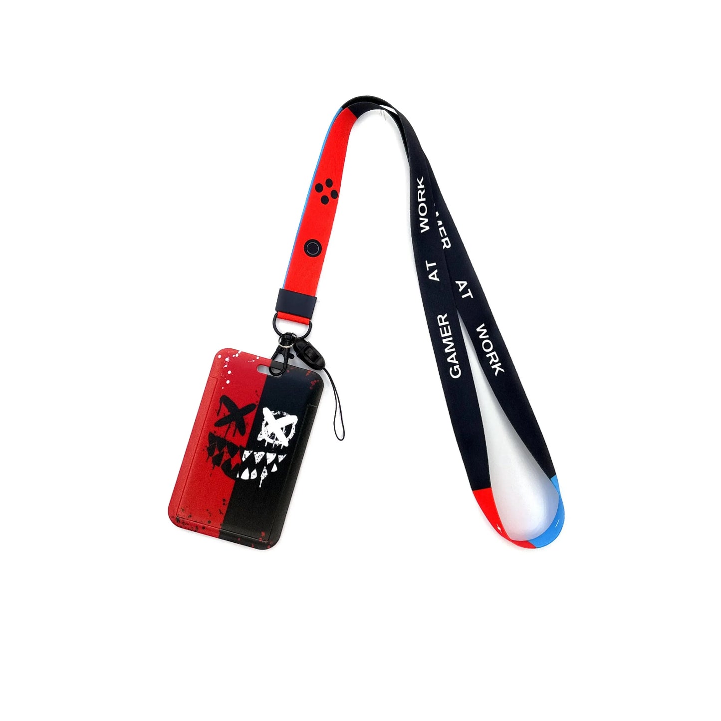 Gamer Card Holder Neck Strap Lanyard – Key, ID & Phone Badge Holder with Cool Hanging Rope