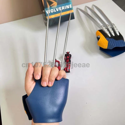 1:1 Wolverine Claw Figure – X-Men Wearable Gloves Cosplay Toy, Deadpool Anime Model, Kids Birthday Gift Collection