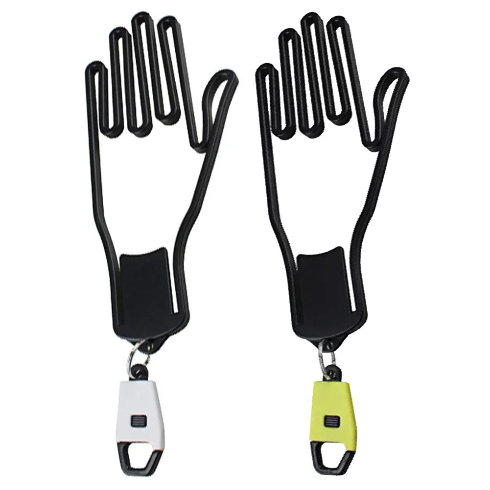 Golf Glove Holder Rack - Portable Plastic Gloves Hanger with Key Chain, Display Stand for Golf Gloves, Golf Accessories