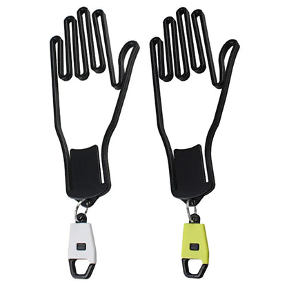 Golf Glove Holder Rack - Portable Plastic Gloves Hanger with Key Chain, Display Stand for Golf Gloves, Golf Accessories