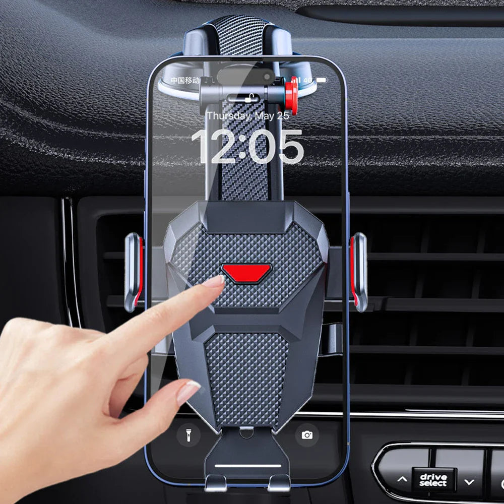 Universal 360° Car Phone Mount – Strong Suction Dashboard Holder for Smartphones, Ultra-Stable Grip