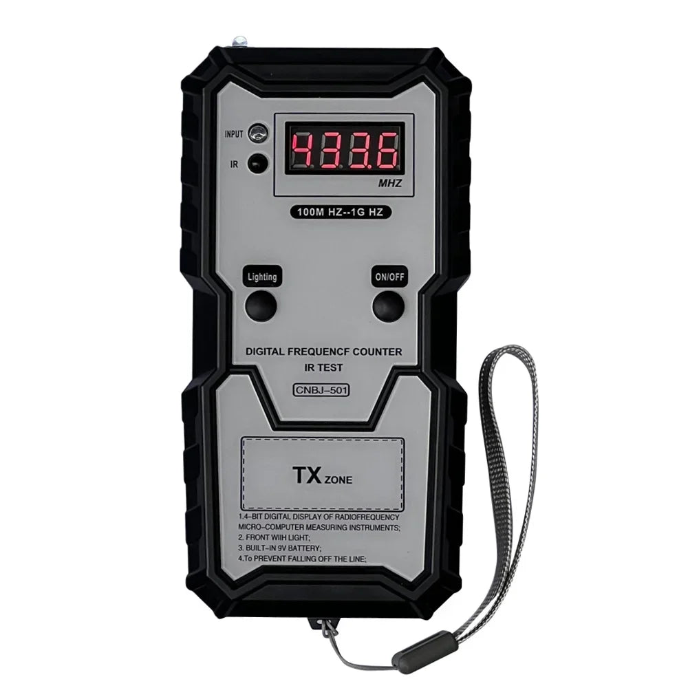 Car Keys Infrared Frequency Tester – Digital 100M-1GHz Infrared Frequency Counter with Illumination