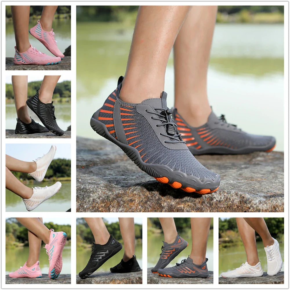 Unisex Aqua Water Shoes – Anti-Slip Quick-Dry Barefoot Sneakers for Beach, Swimming, Wading & Outdoor Activities