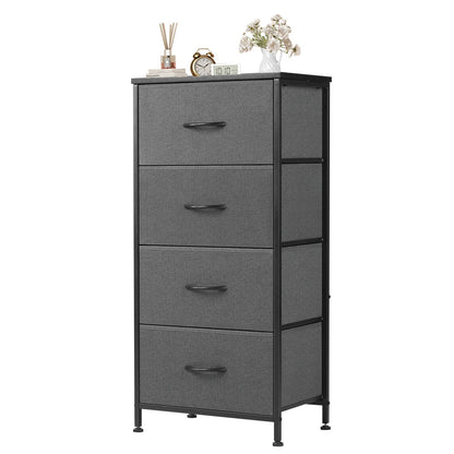 4-Layer Fabric Living Room Cabinets – Steel Frame Wardrobe Closet for Clothes Storage