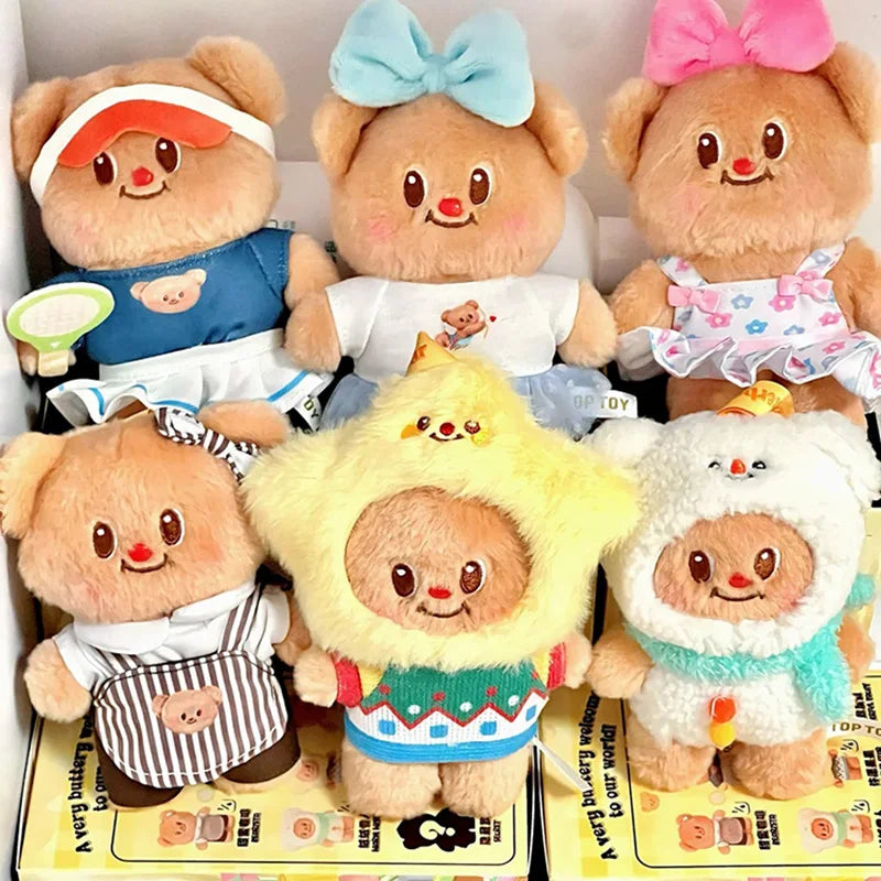 Butter Bear Wardrobe Series Blind Box – Cute Action Figure Doll Keyring Mystery Toy for Kids & Birthday Gifts