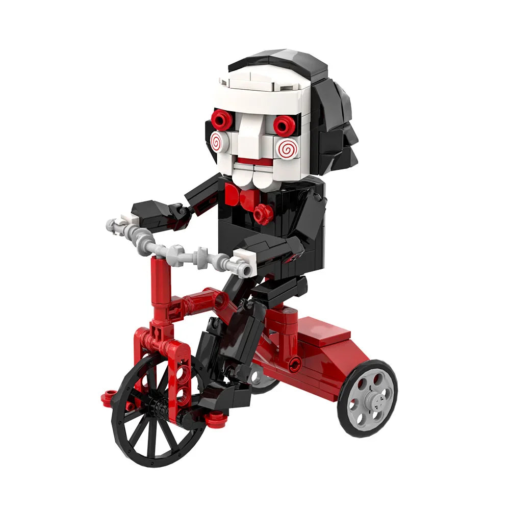 MOC Chainsaw Billy Doll Building Blocks — Horror Movie Action Figure Puzzle Toy | Adult & Kid Gift
