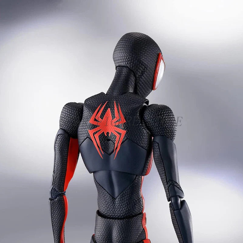 SHF Spider-Man Across the Spider-Verse Miles Morales Figure — 15cm PVC Marvel Collectible Action Toy