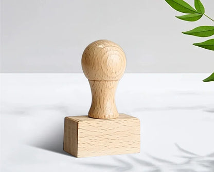 Personalized Custom Wooden Stamp – Wedding Seal, Logo Stamp for Invitations, Stationery, Name & Business Branding