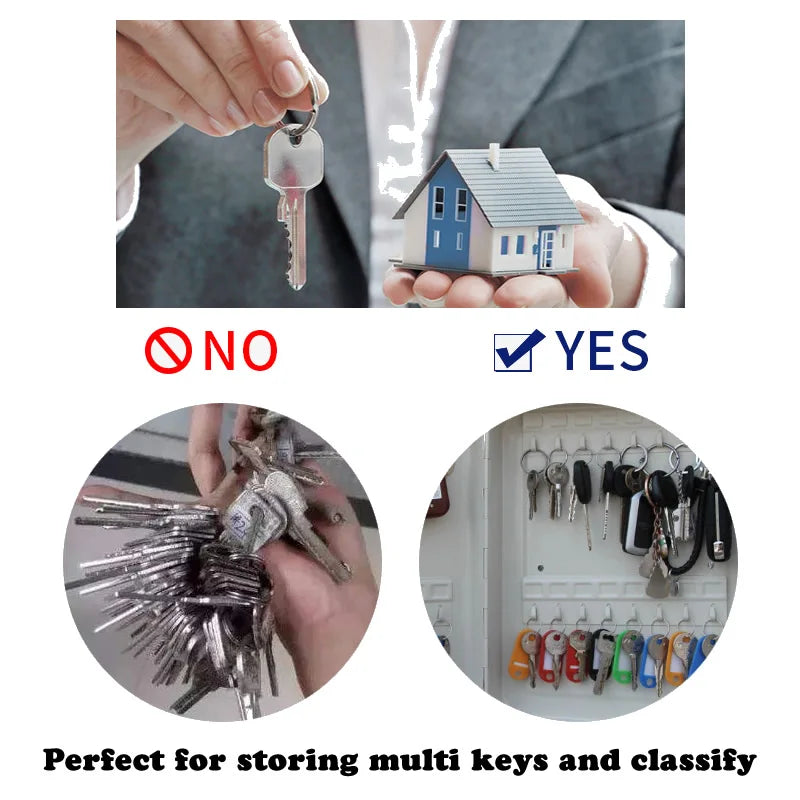 Key Safe Box – Multi-Key Storage Organizer with Password for Spare Car Keys, Home, Office, and Store Use