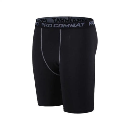 Men’s Compression Leggings — Quick-Dry Basketball, Running & Training Quarter-Length Sports Fitness Pants